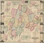 Lincoln County 1857 Wall Map, Lincoln County 1857 Wall Map